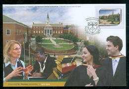 Université St-Thomas University; Chatham, N.B.; 100 Ans / 100 Years; Enveloppe Souvenir (10000-B) - Storia Postale