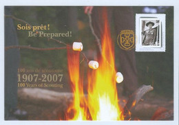 Scouts + Baden Powell; Scoutisme / Scouting; 100 Ans / 100 Years; Enveloppe Souvenir (10000-C) - Briefe U. Dokumente