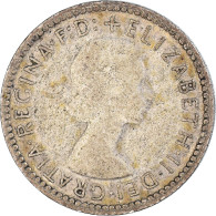 Monnaie, Australie, Sixpence, 1955 - Sixpence