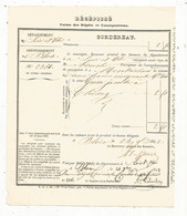 Récepissé Caisse Des Dêpots Et Consignations, BLOIS, MONTRICHARD ,1842,  Frais Fr 1.65 E - Unclassified