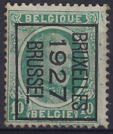 CURIOSITEIT " VLEKKEN RECHTS " HOUYOUX  Nr. 162B BRUXELLES 1927 BRUSSEL ; Staat Zie Scan ! - Sobreimpresos 1922-31 (Houyoux)