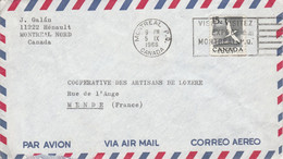 CANADA SEUL SUR LETTRE POUR LA FRANCE 1996 - Cartas & Documentos