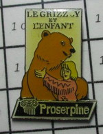 1022 Pin's Pins / Beau Et Rare / THEME : CINEMA / FILM PROSERPINE LE GRIZZLY ET L'ENFANT - Cinéma