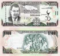 Jamaica 2012 - 100 Dollars - Pick 90 UNC Commemorative - Jamaica