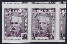 ARGENTINA 1935/36 - Yvert #570 - MNH ** - Variedad: Par Sin Dentar - Unused Stamps