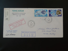 Lettre Recommandée Registered Cover Laboratoire Géophysique Terre Adélie TAAF 1978 - Research Programs
