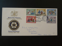 Lettre Cover Rotary Club Of Swansea Grande Bretagne Great Britain 1979 - Brieven En Documenten