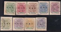 Z. Afr. Republiek       .   SG  26/34     .  O     .  Cancelled - Nieuwe Republiek (1886-1887)