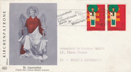 LIECHTENSTEIN LETTRE FDC POUR LA FRANCE 1970 - Storia Postale