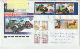 Russie. Russia. Camions. Lorries. Chevaux. Horses - Covers & Documents