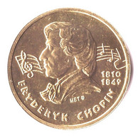 Sochaczew 4 Fryderyki 2009 Poland Local Coin/Token Chopin UNC - Monedas Elongadas (elongated Coins)