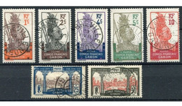!!! GABON : N° 33/37 & 39/40 OBLITÉRATIONS SUPERBES - Used Stamps