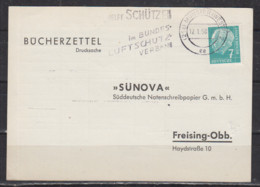 Bund Münster 17.1.58 " BÜCHERZETTEL " Drucksache EF 181, Vordruckkarte Sünova - Covers & Documents