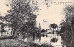 CPA - ANET - Pièce D'eau Du Château Et Moulin De La Barillette - Etang Et Berges - Arbres - Anet