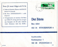 L34348 - Schweden - 1969 - Svars-Marke EF A Bf SKELLEFTEA -> Stockholm - Covers & Documents
