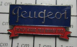 1316b Pin's Pins / Beau Et Rare / THEME : AUTOMOBILES / PEUGEOT FRENCH GRAND PRIX WINNER 1919 - Peugeot