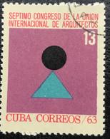 Cuba - C10/29 - (°)used - 1963 - Michel 869 - Architecten Congres - Usati