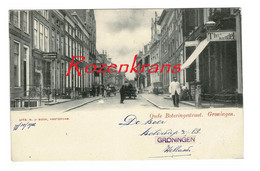 Groningen Oude Boteringestraat Geanimeerd Theewinkel ZELDZAAM 1910 Nederland ZELDZAAM (In Zeer Goede Staat) - Groningen