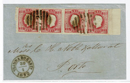Portugal, 1872, # 40 Dent. 12 3/4, Viana-Porto - Lettres & Documents