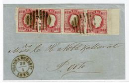 Portugal, 1872, # 40 Dent. 12 3/4, Viana-Porto - Brieven En Documenten