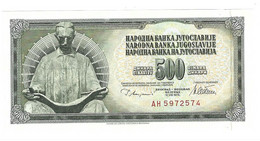 *Yugoslavia 500 Dinara 1978    91a   Unc - Jugoslawien