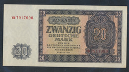 DDR Rosenbg: 351b, KN 7stellig, Austauschnote, Serien: YA, YB, ZA Bankfrisch 1955 20 Deutsche Mark (9810592 - 20 Deutsche Mark