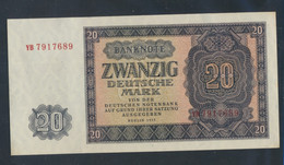 DDR Rosenbg: 351b, KN 7stellig, Austauschnote, Serien: YA, YB, ZA Bankfrisch 1955 20 Deutsche Mark (9810593 - 20 Deutsche Mark