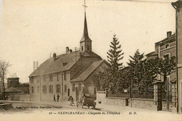 Neufchâteau * Rue Et La Chapelle De L'hôpital * Automobile Voiture Ancienne - Neufchateau