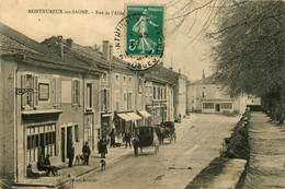 Monthureux Sur Saône * La Rue De L'allée * Attelage * Café Du Commerce - Monthureux Sur Saone