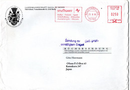 L34369 - Bund - 1999 - 250Pfg AbsFreistpl A Buechersendung Z Erm Gebuehr STUTTGART ... -> Japan - Briefe U. Dokumente