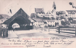 Gruss Aus Bremgarten AG, Reussbrücke Und Amthof (27.5.1903 5) - Bremgarten