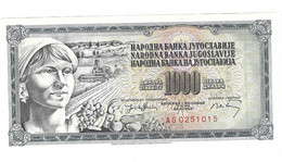 *Yugoslavia 1000 Dinara 1974   86   Unc - Jugoslawien