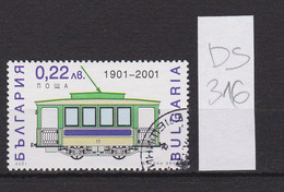 Bulgaria Bulgarie 2001 Topic Stamp Mi-Nr.4503/22st. Used City Tram Centenary Of Electrified Railway Transport /ds316 - Oblitérés