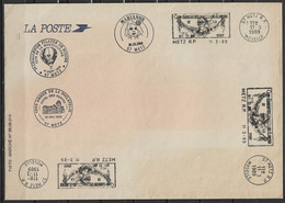 METZ - LORRAINE - Grande Enveloppe De La Poste ( 23 X 16 Cm Env. ) Avec Cachets De METZ De 1989 - Altri & Non Classificati
