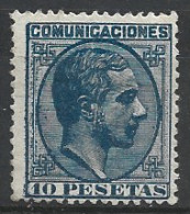 ES199SACF-L4299-TREG.Spain.Espagne .ALFONSO   Xll . 1878 .(Ed 199* ) Con Charnela.Marquillado. .MUY BONITO - Neufs