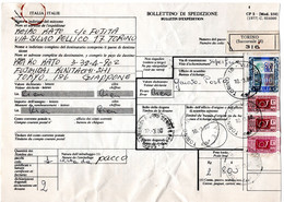 L34399 - Italien - 1980 - 5000L MiF A Paketkte TORINO -> Japan, Incl Abschnitt - 1971-80: Marcofilie