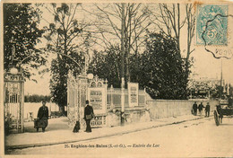 Enghien Les Bains * Rue Et Entrée Du Lac De La Commune - Enghien Les Bains