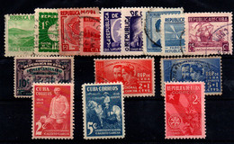 Cuba Nº 239/44, 247/48, 253/6, 260/61, 266. Año 1937/40 - Unused Stamps
