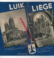 BELGIQUE- LUIK-LIEGE - MAISON HAVART-MUSEE LAPIDAIRE-HOCKAI-PIERREUSE-RARE DEPLIANT TOURISTIQUE IMPRIMERIE LA MEUSE - Tourism Brochures