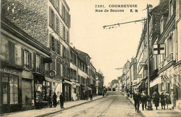 Courbevoie * La Rue De Bezons * Blanchisserie * Grand Hôtel - Courbevoie