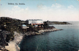 CPA - DALKEY CO - DUBLIN - Colorisée - Mer - Falaise - Andere & Zonder Classificatie