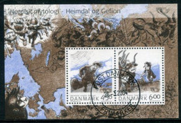 DENMARK 2004 Nordic Mythology Block Used.  Michel Block 22 - Oblitérés