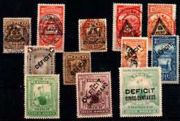 Perú (Tasas) Nº 22/3, 27/9, 32/33, 34/7Y, 38, 40/41. Año 1883/902 - Perù