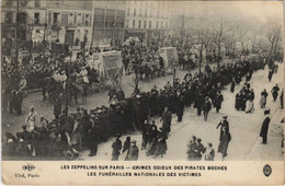 CPA LES ZEPPELINS SUR PARIS Les Funerailles Nationales Des Victimes (157815) - Funerali