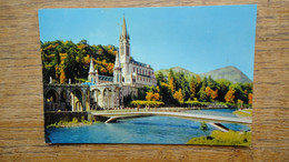Lourdes , La Basilique , Le Gave Et Les Nouveaux Ponts - Lourdes
