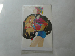 CARTE POSTALE ILLUSTREE + ENVELOPPE - Pin-Ups