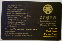 Barbados 263CBDC Bds$40 " CIPIA " - Barbados (Barbuda)