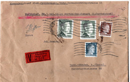 L34439 - Deutsches Reich - 1942 - 2@1RM Hitler MiF A WBf (7000RM/171gr) FROENDENBERG -> HANN. MUENDEN - Covers & Documents
