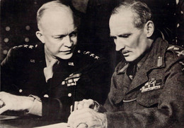 CP - Le Maréchal MONTGOMERY Et Le Général ENSENHOWER - Characters