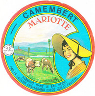 ÉTIQUETTE DE FROMAGE  -  CAMEMBERT  MARIOTTE - Käse